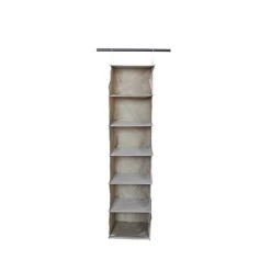 6 Shelf Hanging Closet Organizer Gray - Room Essentials™