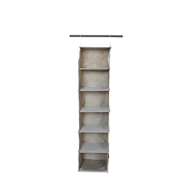 6 Shelf Hanging Closet Organizer Gray - Room Essentials™ 1 6 Shelf Hanging Closet Organizer Gray - Room Essentials™