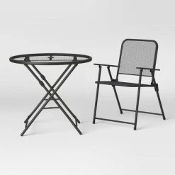 Metal Mesh Folding Patio Bistro Collection – Room Essentials™