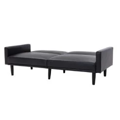 Faux Leather Futon Sofa with Arms Black - Room Essentials™ 19 Faux Leather Futon Sofa with Arms Black - Room Essentials™ -Room Essentials Sales Store GUEST 07fa3ab4 90d6 4bd9 93e7 ffff76b6f4e7