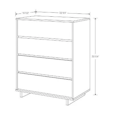 Modern 4 Drawer Dresser - Room Essentials™ Espresso 6 Modern 4 Drawer Dresser - Room Essentials™ Espresso - Image 6