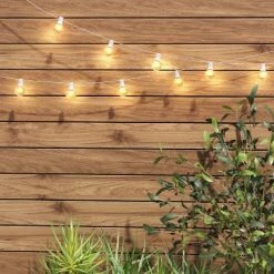 20ct Incandescent Outdoor String Lights G40 Clear Bulbs - Room Essentials™ Black