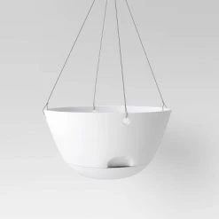 3pc Hanging Self-Watering Indoor Outdoor Planter Pot 1 Planter with Hanging Hardware 12"x12"x6" - Room Essentials™ Black -Room Essentials Sales Store GUEST 11e56e04 1b8c 442a 84ed f52ca9a7d347
