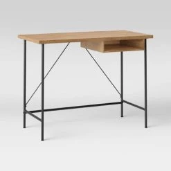Wood and Metal Writing Desk with Storage - Room Essentials™ Black -Room Essentials Sales Store GUEST 11fddfe3 6162 4a58 8bb3 5903c2a3ce2d