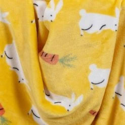 Printed Plush Bunny Easter Throw Blanket Yellow - Room Essentials™ -Room Essentials Sales Store GUEST 179126c4 a736 46f6 9a23 b7086aabbdfb