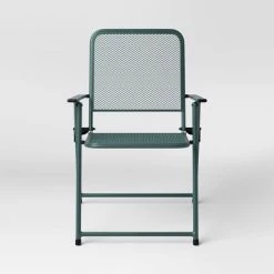 Metal Mesh Folding Outdoor Portable Sport Chair - Room Essentials™ Black -Room Essentials Sales Store GUEST 17a1a3b1 8433 413b 82b0 166a17c5626d