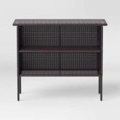 3pc Wicker Store & Serve Bar Set - Dark Brown - Room Essentials™ -Room Essentials Sales Store GUEST 18293f79 c70e 4003 b8cc 149bde2e390c