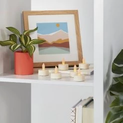 24ct Twist-Flame LED Tealight Candles (Cream) - Room Essentials™