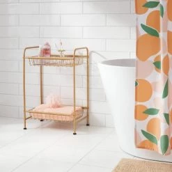Short Bath Storage Tower Metallic Gold - Room Essentials™