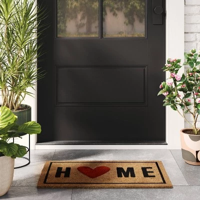 Home with the Heart Typography Doormat 1'6"x2'6" - Room Essentials™ 1 Home with the Heart Typography Doormat 1'6"x2'6" - Room Essentials™