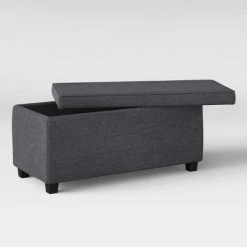 Double Storage Ottoman Dark Gray - Room Essentials™ -Room Essentials Sales Store GUEST 1dfeff99 b1ef 4d7c 918e a9a07e7ab8ce