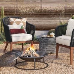 23" Wood Burning Fire Pit with Spark Screen - Room Essentials™