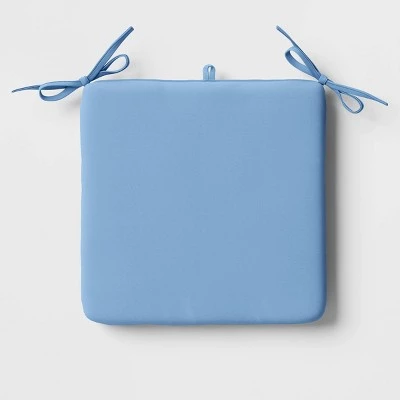 16"x16" Outdoor Chair Seat Cushion - Room Essentials™ Quilted Blue 9 16"x16" Outdoor Chair Seat Cushion - Room Essentials™ Quilted Blue - Image 9