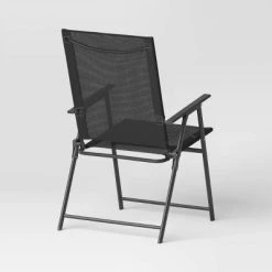 Sling Folding Chair - Black - Room Essentials™ -Room Essentials Sales Store GUEST 296a040c 3ba4 4c42 b8b2 a045fcd2bd46