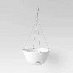 3pc Hanging Self-Watering Indoor Outdoor Planter Pot 1 Planter with Hanging Hardware 12"x12"x6" - Room Essentials™ Black -Room Essentials Sales Store GUEST 2b04e2f8 ce1f 49de b53a 8db65e3d7f70