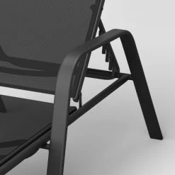 Sling Stacking Steel Outdoor Patio Chaise Lounge Black - Room Essentials™ -Room Essentials Sales Store GUEST 2ef161bb 0bb0 4a10 abbf 2932975b5b61