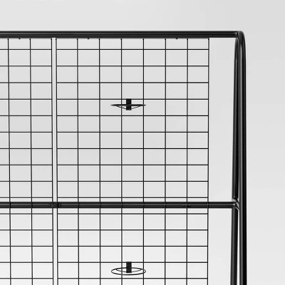 69.5" A-Frame Outdoor Decorative Screen Black - Room Essentials™ 3 69.5" A-Frame Outdoor Decorative Screen Black - Room Essentials™ - Image 3