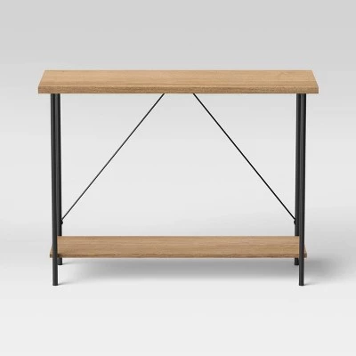Wood and Metal Console Table Natural - Room Essentials™ 2 Wood and Metal Console Table Natural - Room Essentials™ - Image 2