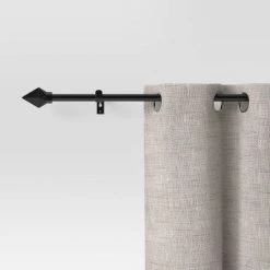 Café Faceted Pyramid Curtain Rod Black - Room Essentials™ -Room Essentials Sales Store GUEST 44380c64 42d2 4bc4 9db5 dddab8299ac7