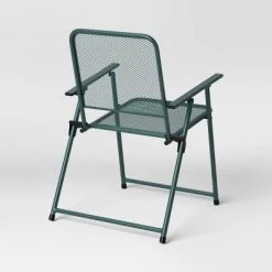 Metal Mesh Folding Outdoor Portable Sport Chair - Room Essentials™ Black -Room Essentials Sales Store GUEST 474127c9 8746 4540 8b28 daa97040fc89