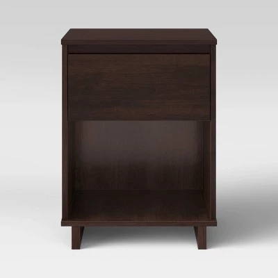 Modern Nightstand - Room Essentials™ Espresso 3 Modern Nightstand - Room Essentials™ Espresso - Image 3