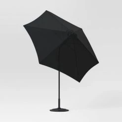 9' Round Outdoor Patio Market Umbrella with Black Pole - Room Essentials™ -Room Essentials Sales Store GUEST 4daa16ee f0ca 4f6a 9f5b 0693c7005993