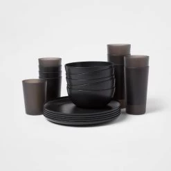 20pc Plastic Dinnerware Set - Room Essentials™ Gray -Room Essentials Sales Store GUEST 4def2f34 4865 4507 abc1 f12991ca2921