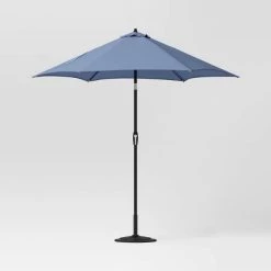 9' Round Outdoor Patio Market Umbrella with Black Pole - Room Essentials™ -Room Essentials Sales Store GUEST 50d1603a da38 4353 8caf c2ace4aeffe3