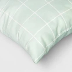 17"x17" Grid Square Outdoor Throw Pillow - Room Essentials™ Pink -Room Essentials Sales Store GUEST 51d362d1 3f67 4d0e 8e1a c26a197e585d