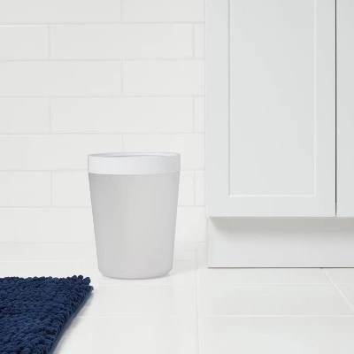 Wastebasket Frosted - Room Essentials™ 1 Wastebasket Frosted - Room Essentials™