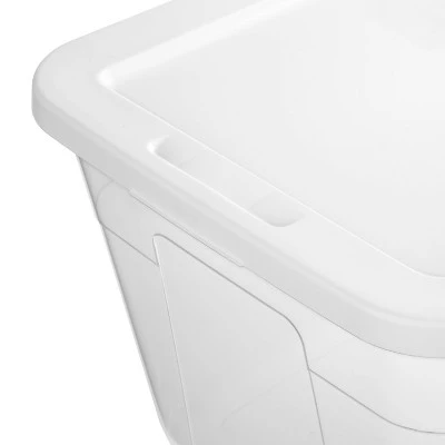 90qt Clear Storage Box White - Room Essentials™ 9 90qt Clear Storage Box White - Room Essentials™ - Image 9