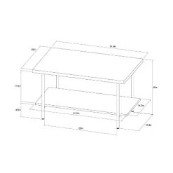 Wood and Metal Coffee Table - Room Essentials™ Espresso -Room Essentials Sales Store GUEST 5fcb3f24 37f3 4443 9a14 a5fe1129de6f