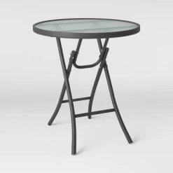 Folding Round Patio Accent Table - Room Essentials™ Clear -Room Essentials Sales Store GUEST 624b546b cf20 4a11 be9c 7c609e271a6b