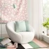 Swivel Accent Chair Faux Shearling Cream (FA) - Room Essentials™