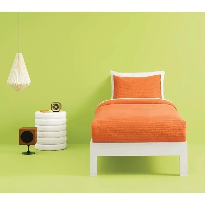 Garment Washed Microfiber Quilt - Room Essentials™ Charcoal 4 Garment Washed Microfiber Quilt - Room Essentials™ Charcoal - Image 4