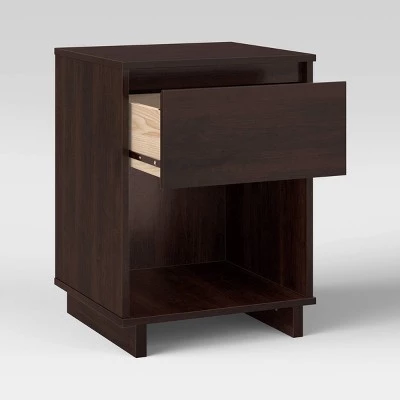 Modern Nightstand - Room Essentials™ Espresso 2 Modern Nightstand - Room Essentials™ Espresso - Image 2