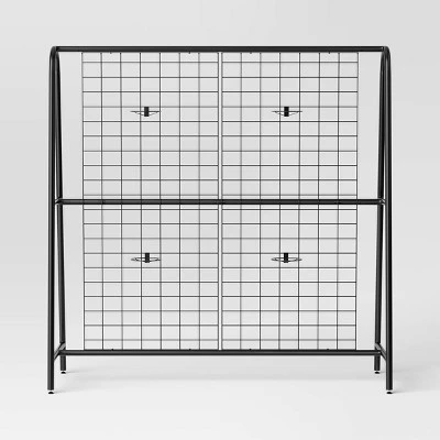 69.5" A-Frame Outdoor Decorative Screen Black - Room Essentials™ 2 69.5" A-Frame Outdoor Decorative Screen Black - Room Essentials™ - Image 2