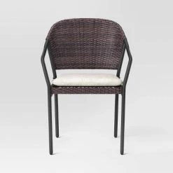 3pc Wicker Bistro Set with Cushions - Dark Brown - Room Essentials™ -Room Essentials Sales Store GUEST 73aa5a21 7c17 4fb2 90e7 c638396d478f