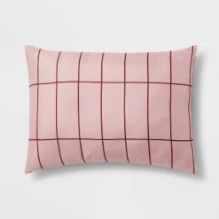 Grid Print Reversible Decorative Comforter Set with Throw - Room Essentials™ Light Pink/maroon 13 Grid Print Reversible Decorative Comforter Set with Throw - Room Essentials™ Light Pink/maroon -Room Essentials Sales Store GUEST 74521afd 2365 4ec4 b41f 86517c2e0b6c
