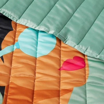 Diverse Artist Series Puffs Quilt Sage Green - Room Essentials™ 2 Diverse Artist Series Puffs Quilt Sage Green - Room Essentials™ - Image 2