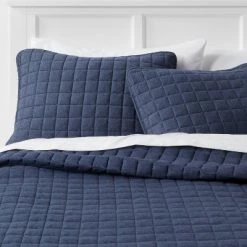 Standard Jersey Quilt Sham - Room Essentials™ Navy