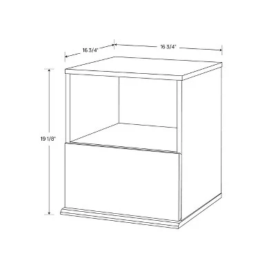 1 Drawer Modular Nightstand White - Room Essentials™ 3 1 Drawer Modular Nightstand White - Room Essentials™ - Image 3
