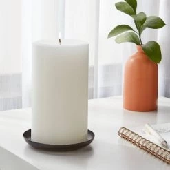4" x 7" Unscented Candle White - Room Essentials™