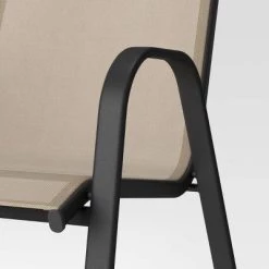 Sling Outdoor Patio Dining Chairs Stacking Chairs Brown - Room Essentials™ -Room Essentials Sales Store GUEST 7c82c826 c922 4a02 a6a7 14dbb045b4a7