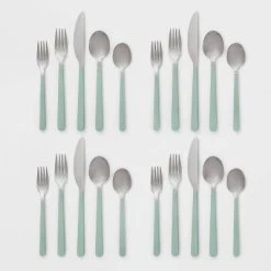 20pc Plastic Handle Flatware Set Mint - Room Essentials™ -Room Essentials Sales Store GUEST 7d027e06 0bc2 4a28 9008 e3148eb07a01