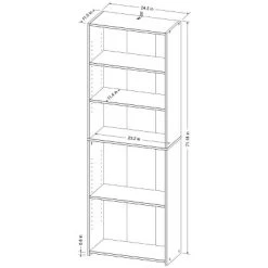5 Shelf Bookcase - Room Essentials™ White -Room Essentials Sales Store GUEST 85ce272a 6c74 43d5 8150 1138cbe287c7