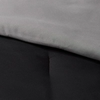 Solid Microfiber Reversible Comforter & Sheets Set - Room Essentials™ Blue/navy 4 Solid Microfiber Reversible Comforter & Sheets Set - Room Essentials™ Blue/navy - Image 4