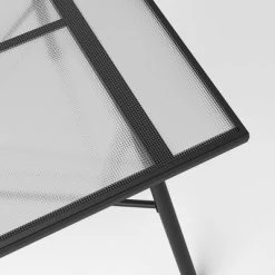 Glass Rectangle 6 Person Outdoor Patio Dining Table Black - Room Essentials™ -Room Essentials Sales Store GUEST 8b890994 f315 4f00 96b8 6d2647d12142