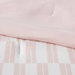 Dash Stripe Printed Microfiber Reversible Comforter & Sheets Set Ivory/Light Pink - Room Essentials™ 12 Dash Stripe Printed Microfiber Reversible Comforter & Sheets Set Ivory/Light Pink - Room Essentials™ -Room Essentials Sales Store GUEST 9344ecd3 2103 4e4c a73a 24d823be07c4