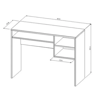 Student Writing Desk with Storage - Room Essentials™ White 4 Student Writing Desk with Storage - Room Essentials™ White - Image 4